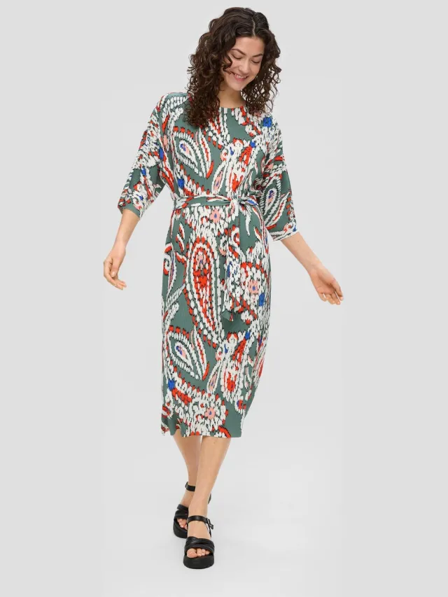 S.Oliver female - Midi-jurk met plisséplooien mint