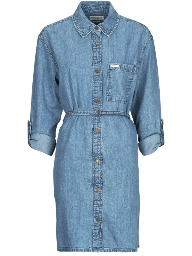 Guess Korte Jurk Guess GJ LS DENIM SHIRT Blauw