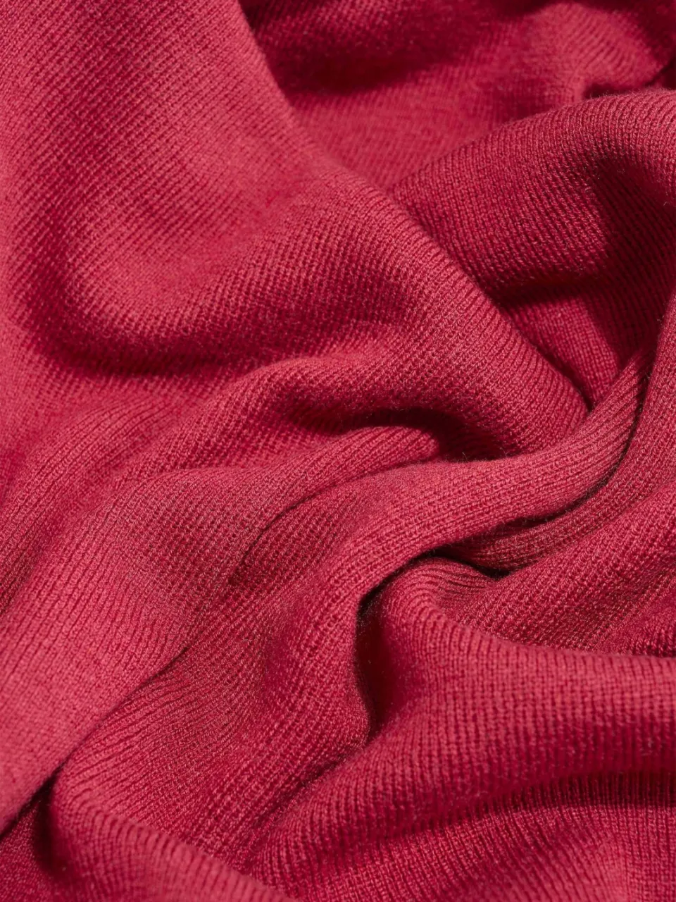 Expresso gebreide midi jurk met ceintuur - rood, foto 5