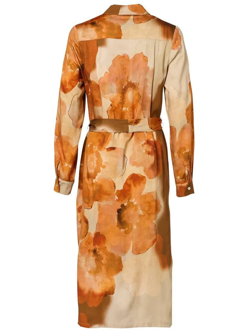 Mart Visser Bowie gebloemde blousejurk oranje, foto 3
