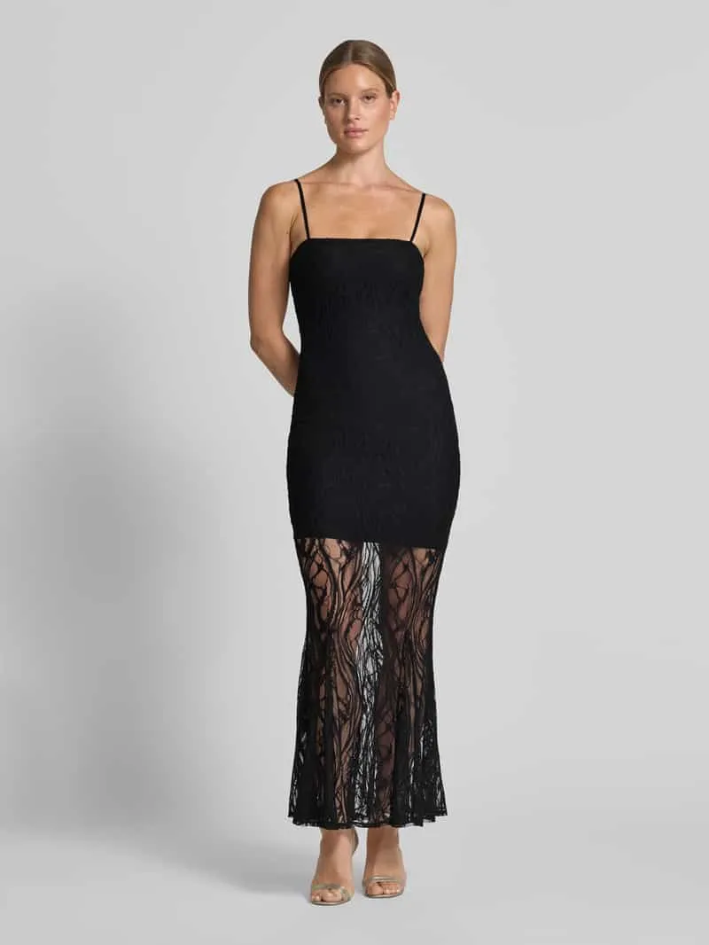 Guess Maxi-jurk van kant model 'EVELYN' Zwart