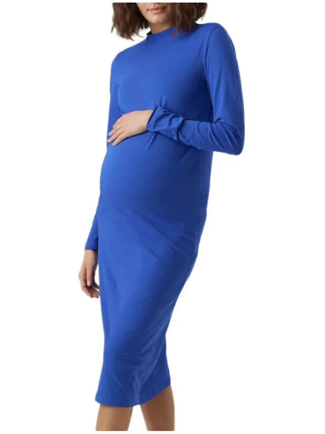 Mamalicious Korte Jurk Mamalicious Mlia Blauw