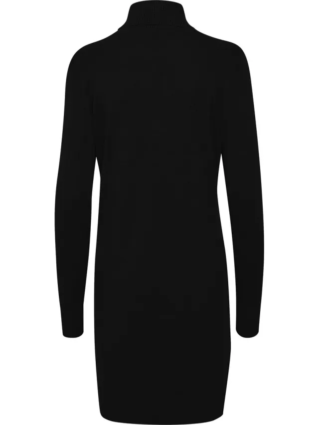 Saint Tropez U6801, MilaSZ Rollneck Dress Dames Jurk Black