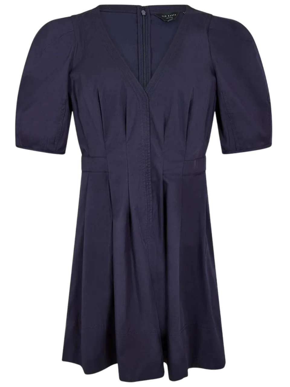 Ted Baker Mini-jurk met V-hals en pofmouwen voor dames (Marine), foto 2