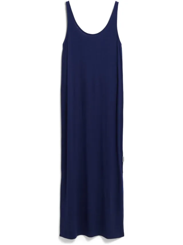 ARMEDANGELS Lange damesjurk ARMEDANGELS Maeliaa Solid Blauw