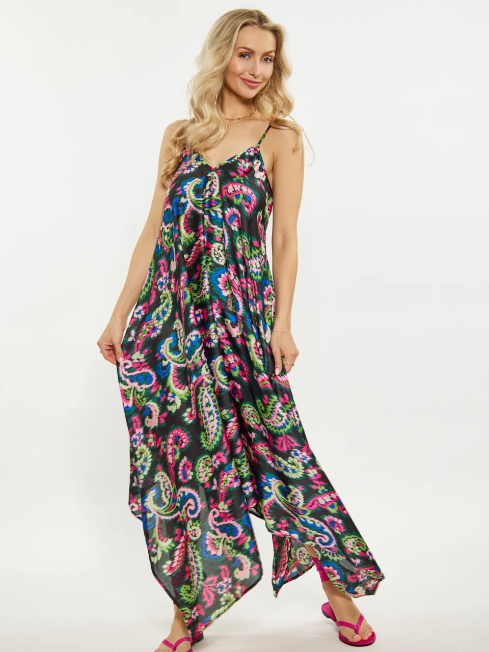 IZIA Jurk Dames Zwart Veelkleurig Zwart/Veelkleurig