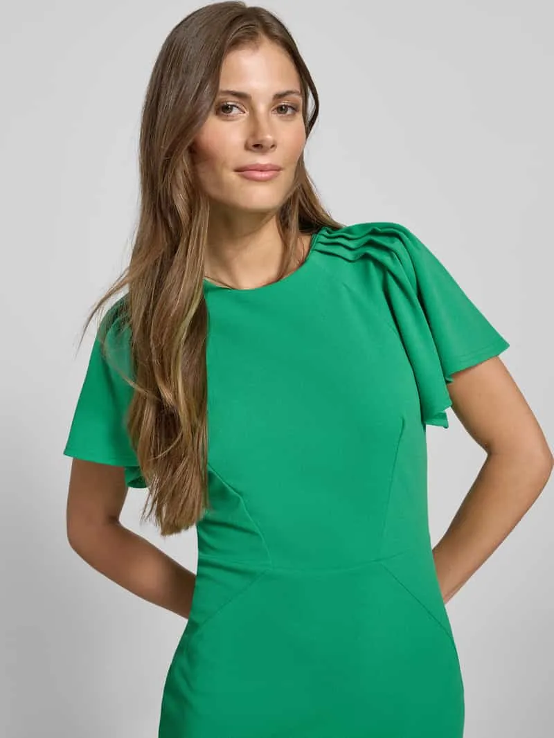 Lipsy Cocktailjurk met plooien groen, foto 4