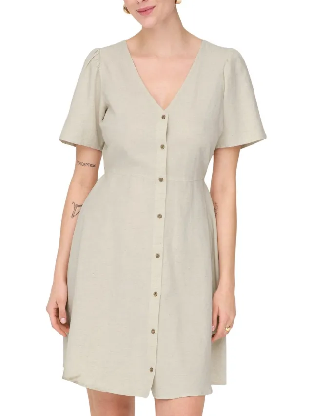 Only Jurk ONLVITA Korte jurk Pumice Stone
