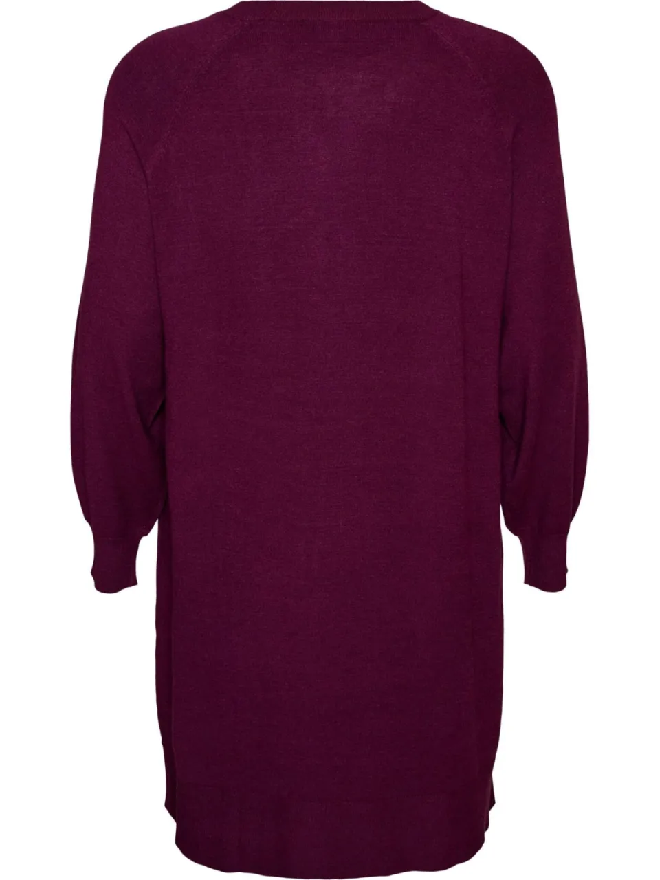 Zizzi Plus Size gebreide jurk - donkerpaars, foto 3