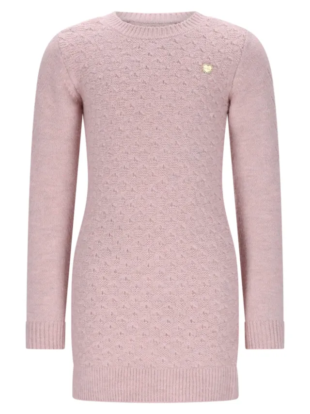 Le Chic SAKNITA korte gebreide jurk roze, foto 2