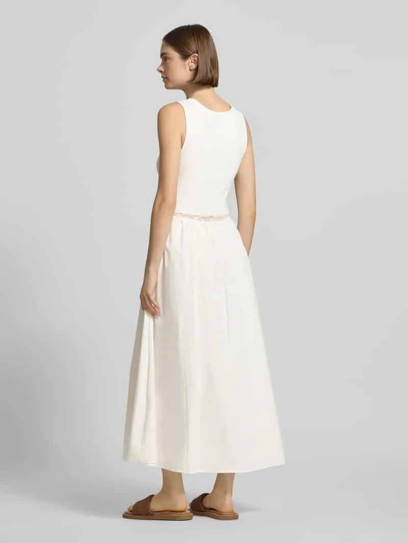 OH APRIL midi-jurk met kant model 'Nami' wit, foto 4