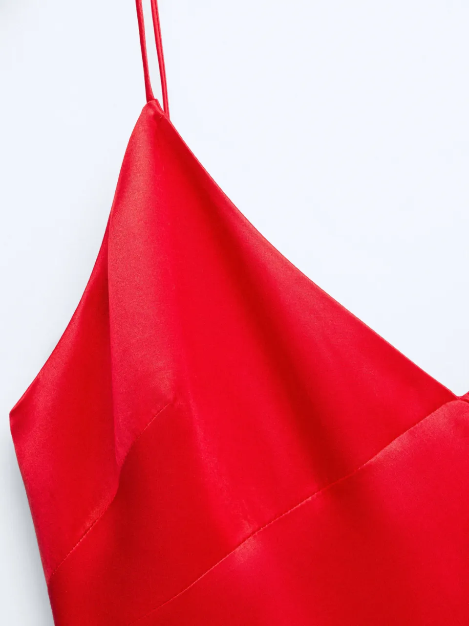 Mango satijnen jurk met zijde - rood, foto 6