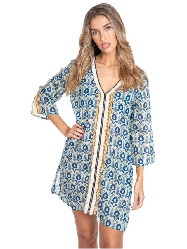 Isla Bonita By Sigris Jurk Isla Bonita By Sigris Kurta Blauw