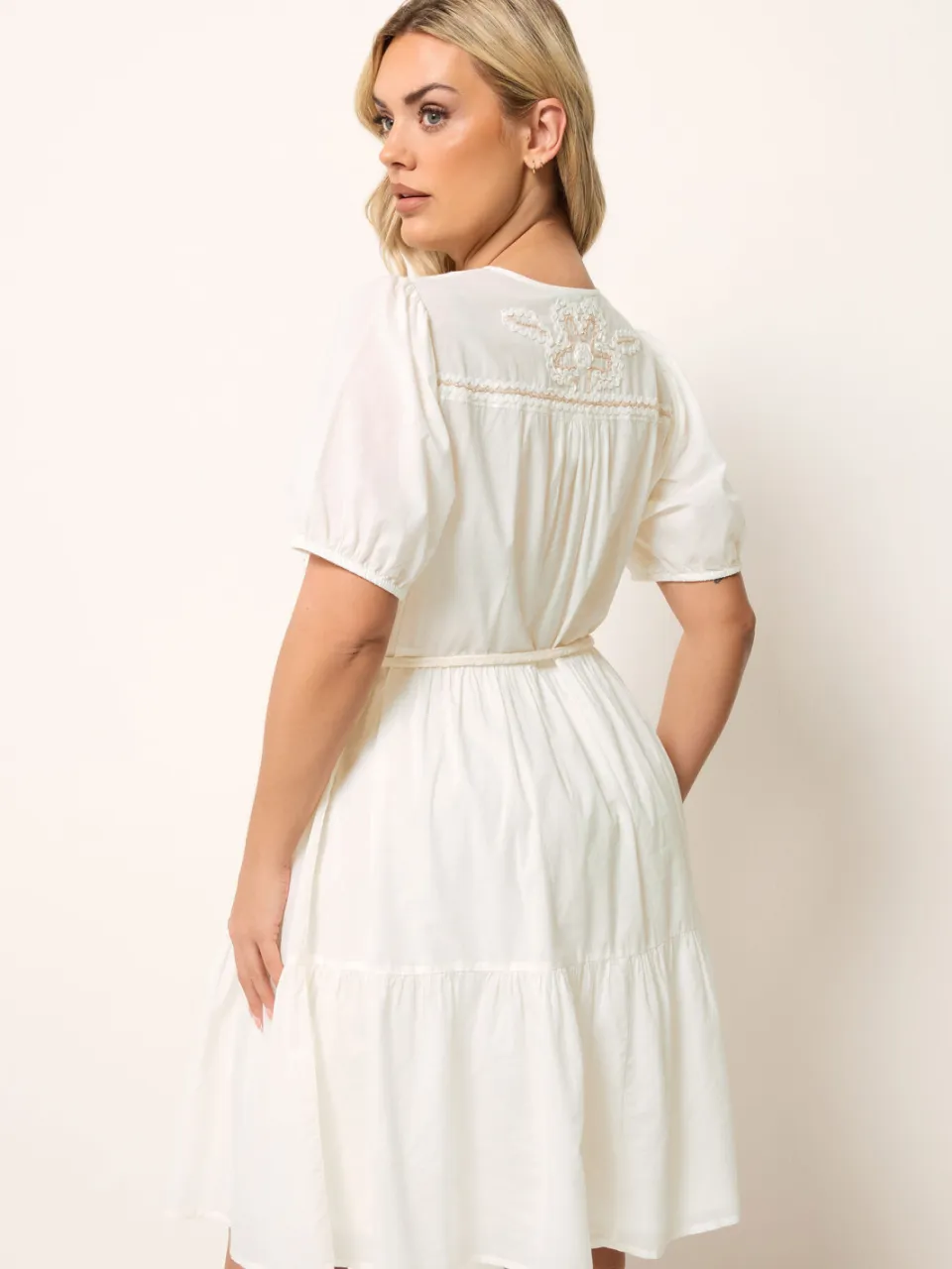 Yours Witte Bloemdetails Shirtjurk, foto 3