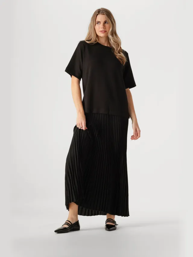 INWEAR Dames Jurken Laicentiw Vincent Plisse Dress - Zwart
