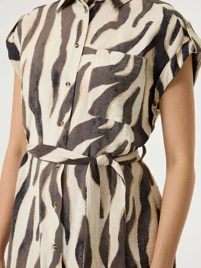 Garcia Jurk met print wit, foto 3