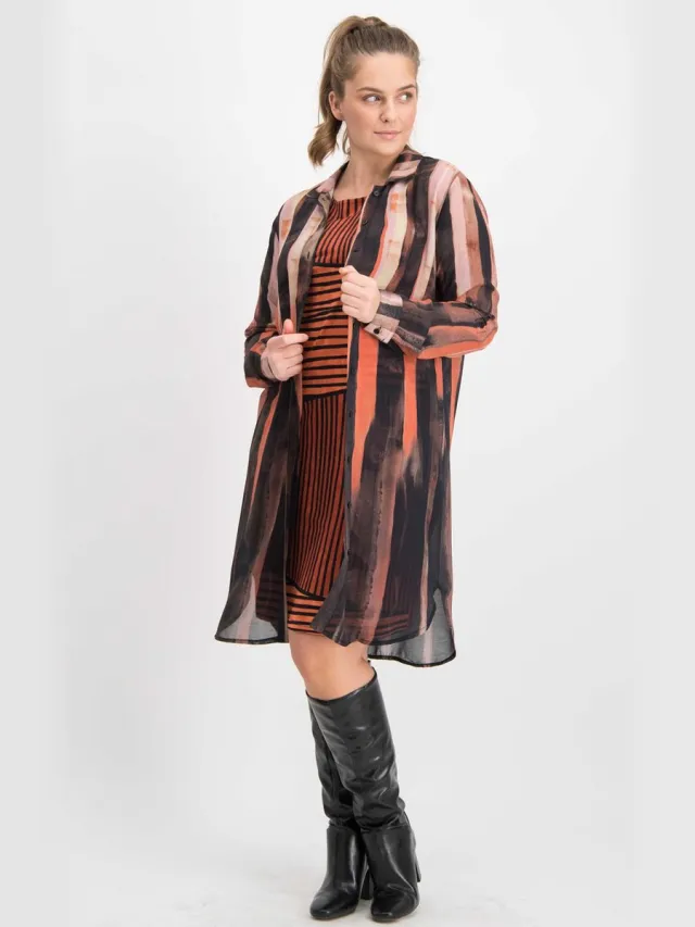 Ophilia Jurk Celia print Ophilia autumn colors