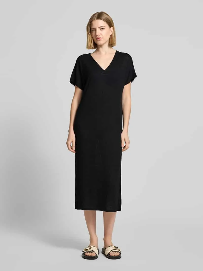 Soyaconcept Tricotjurk met V-hals model 'Delia' Zwart