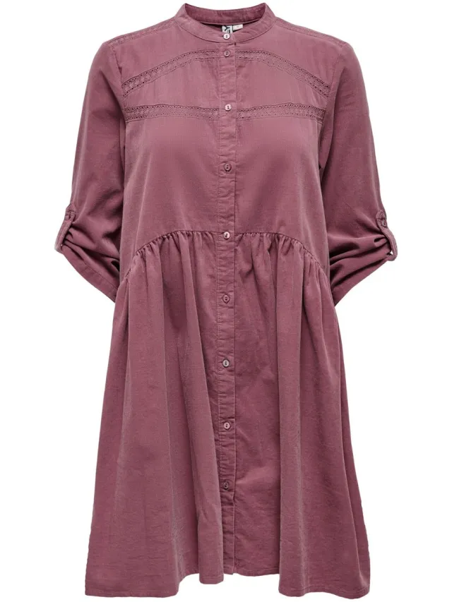 Only ONLCHICAGO-AIME 34 CORD TAP DRESS CC PNT - Meisjes - Mini jurken rose brown