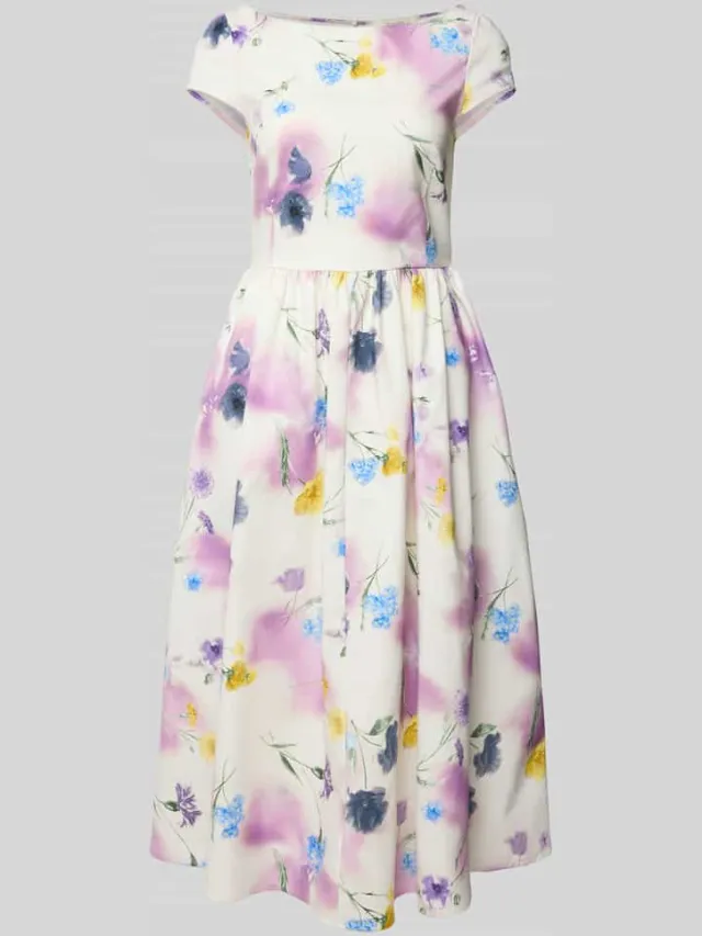 GUIDO MARIA KRETSCHMER WOMAN Midi-jurk met een florale all-over print Model 'Bridgerton' - GMK for Bridgerton lila, foto 2