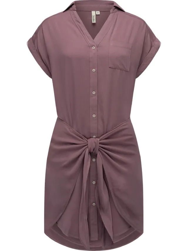 Ragwear Dames Blouse jurk mauve
