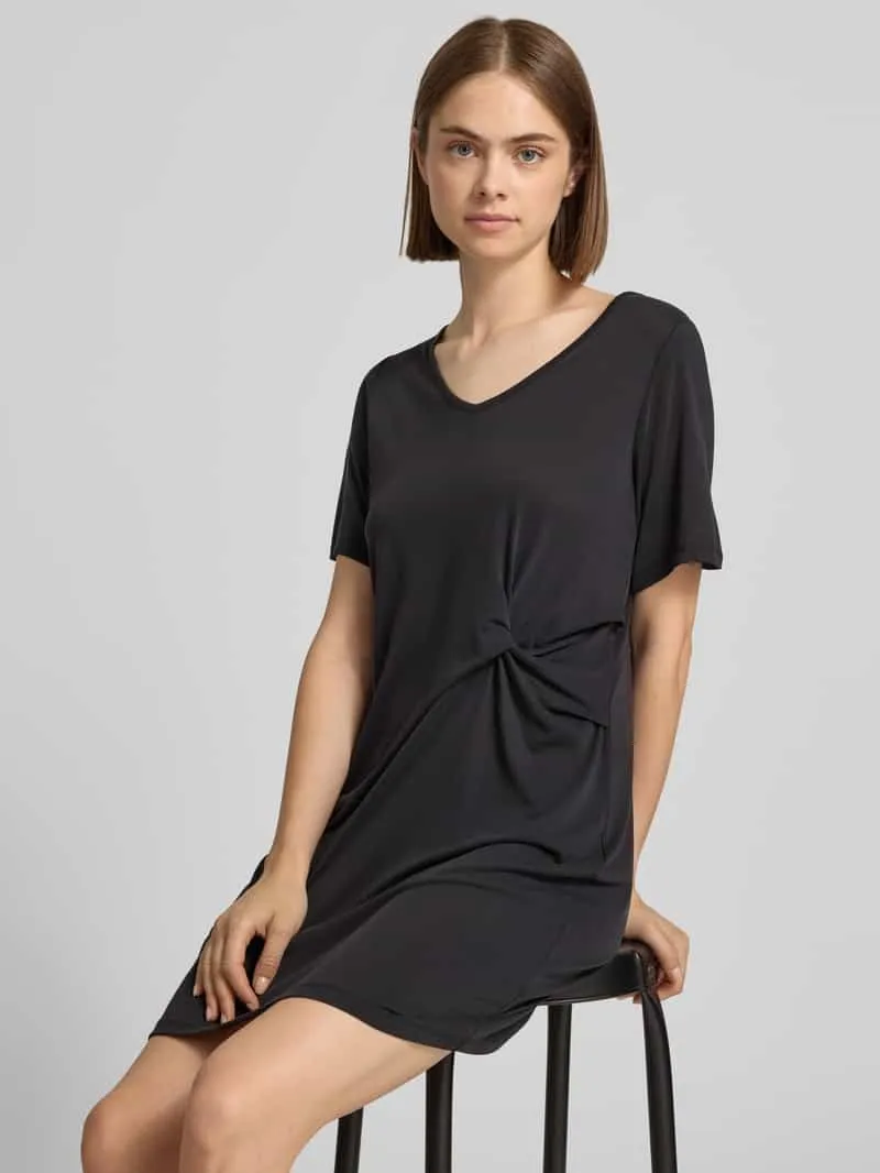 Pieces regular fit vrijetijdsjurk van viscosemix model 'ANORA' zwart, foto 3