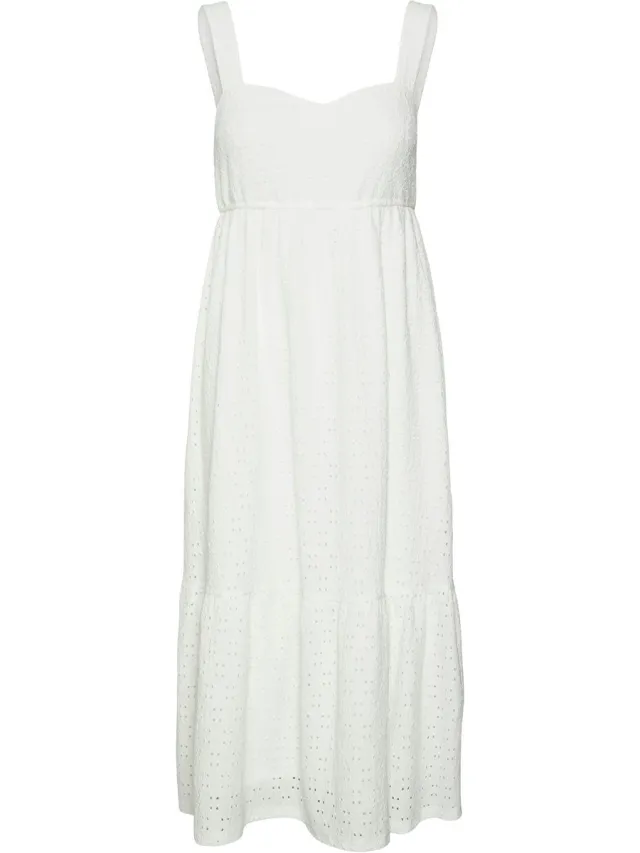 Vero Moda Kanten jurk VMULRIKKE Midi-jurk Snow White