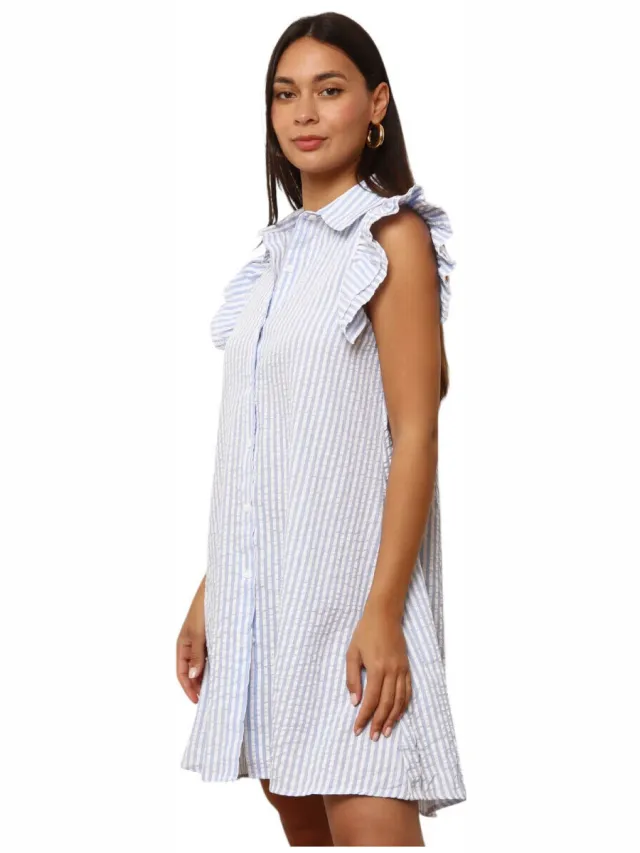 La Modeuse Jurk La Modeuse 74209_P175606 Blauw