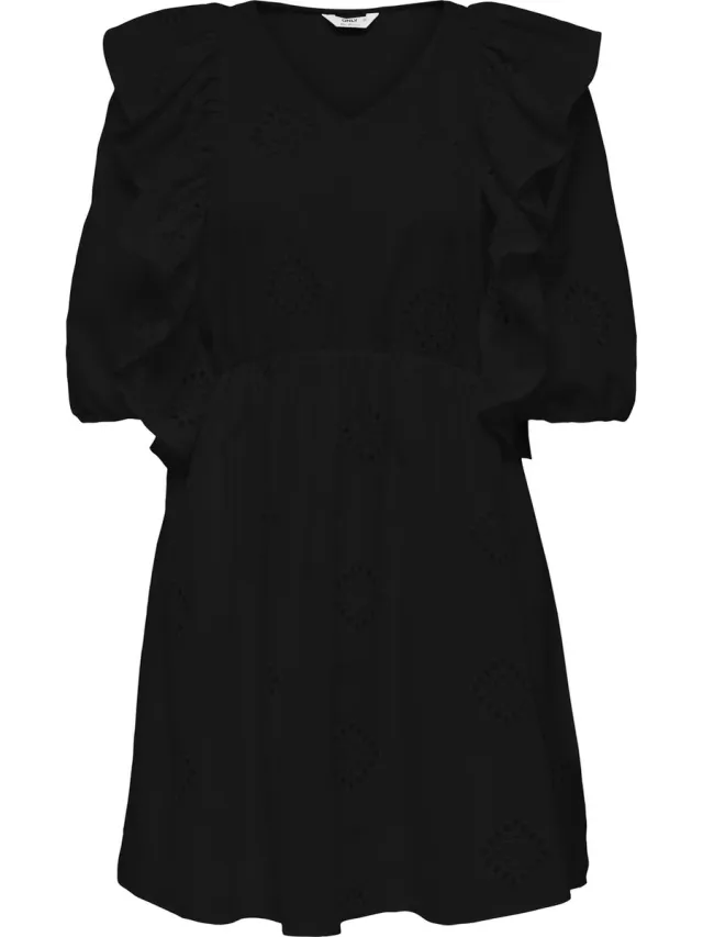 Only Maat XS ONLIRMA SS DRESS WVN Dames Jurk Black