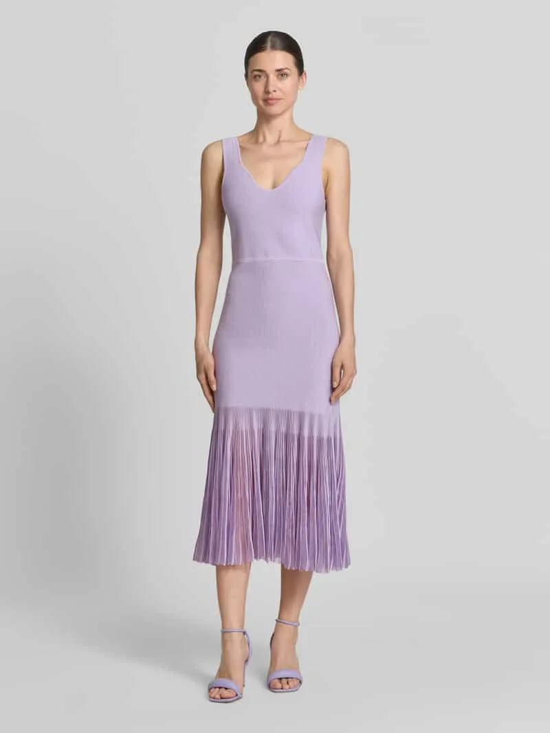 Boss Tricotjurk van ribtricot Lila