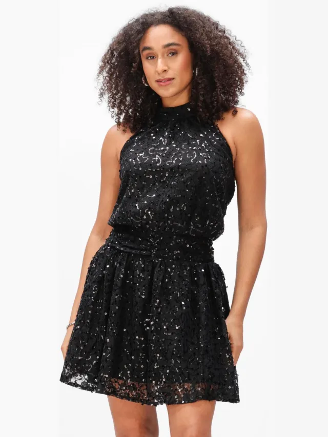 NEO NOIR Dames Jurken Azera Lace Dress - Zwart