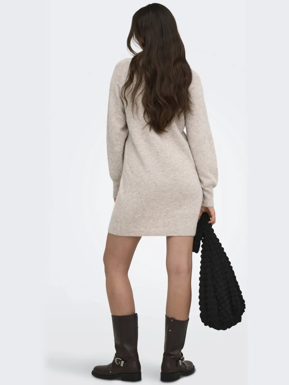 Only Olivia gebreide jurk beige, foto 7