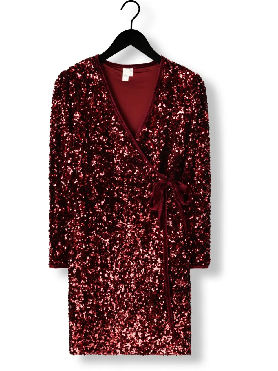 Y.A.S. YAS Dames Jurken Yaselle Ls Wrap Dress - Rood, foto 2