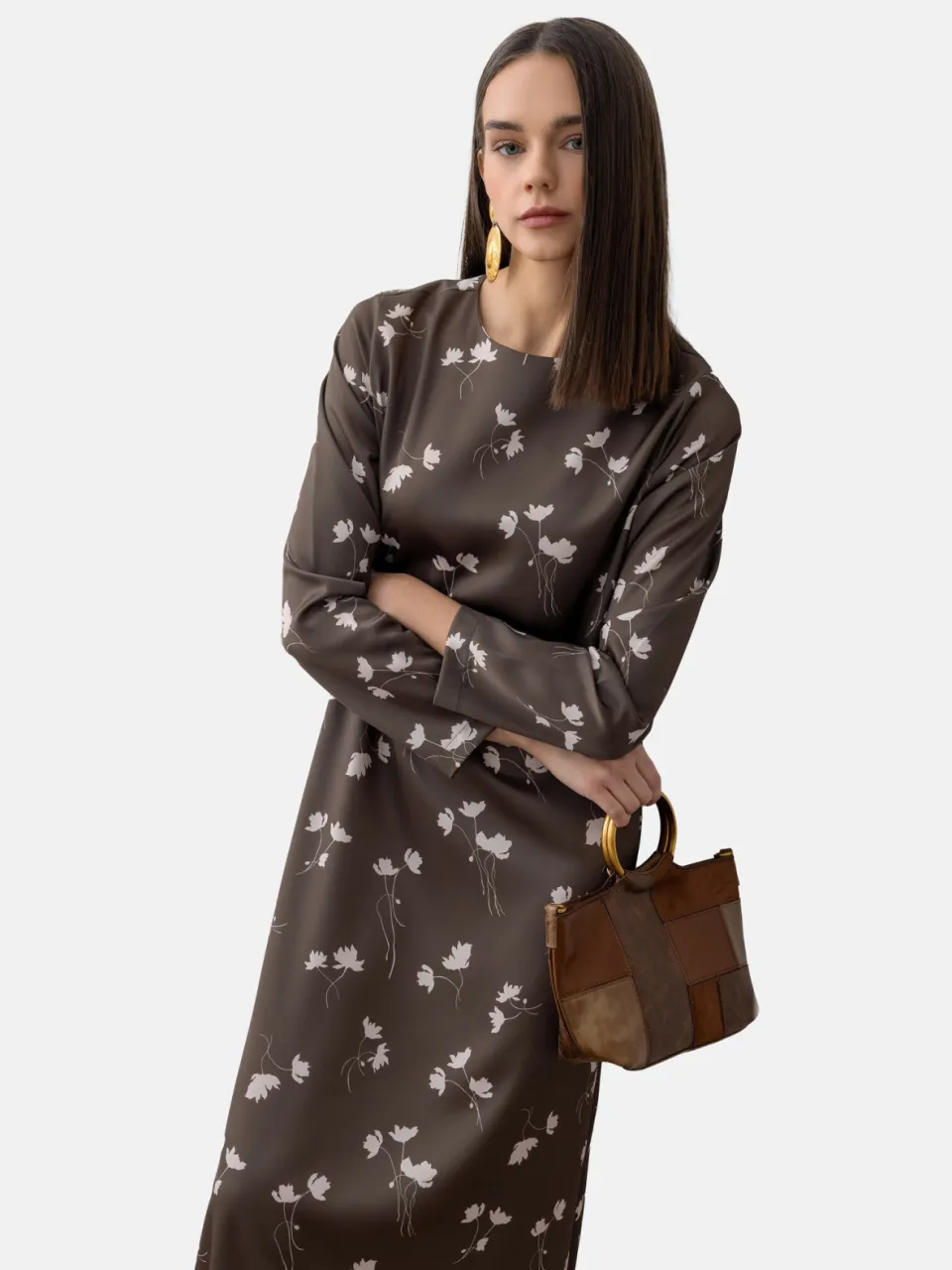 Modest Dress Refka wit, foto 2