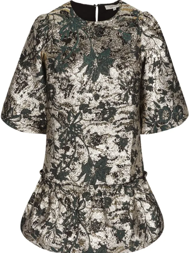 LOLALIZA Jurk R Noella 08104348 1778 Green/gold Dames Maat - 40 Groen