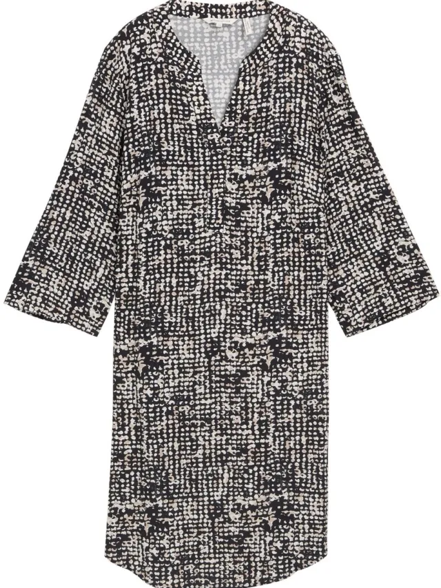 Tom Tailor Jurk met patroon - navy abstract dot design