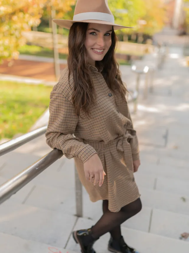 Céleste Korte Jurk Céleste DAPHNE Beige