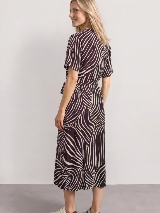 Street One Midi-jurk met V-hals en print rood, foto 2