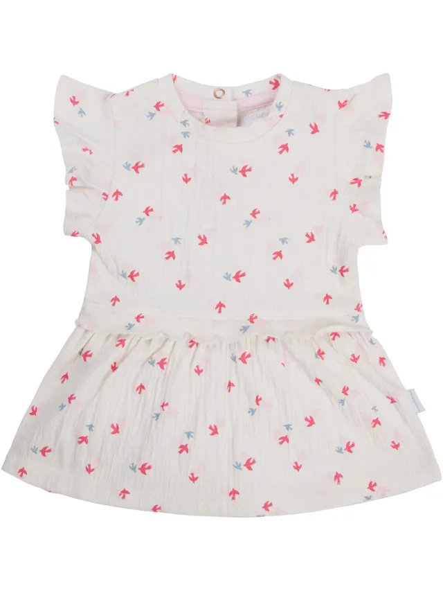 Noppies Jurk Minden Baby Animals pattern Off white