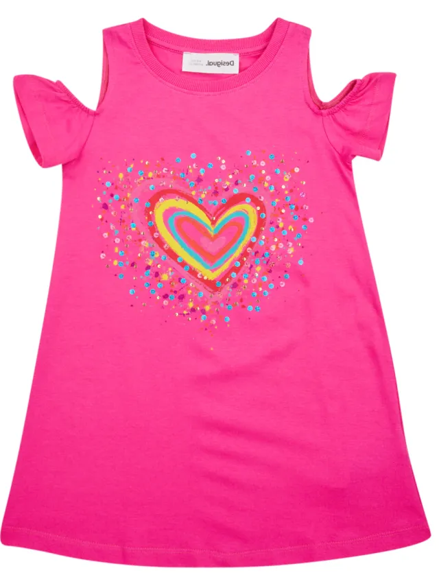 Desigual Korte Jurk Desigual VEST_BLOOM Roze