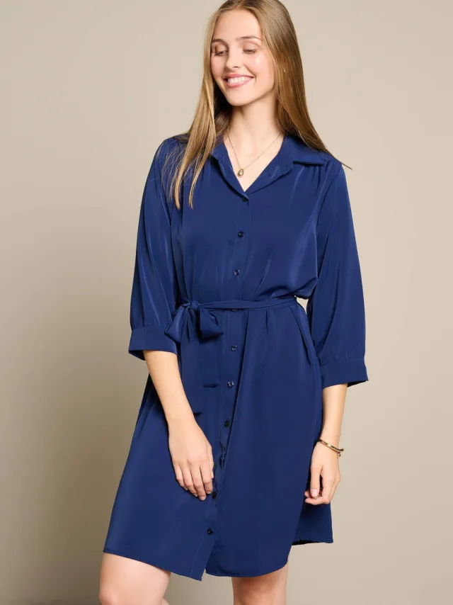LOLALIZA blousejurk - blauw