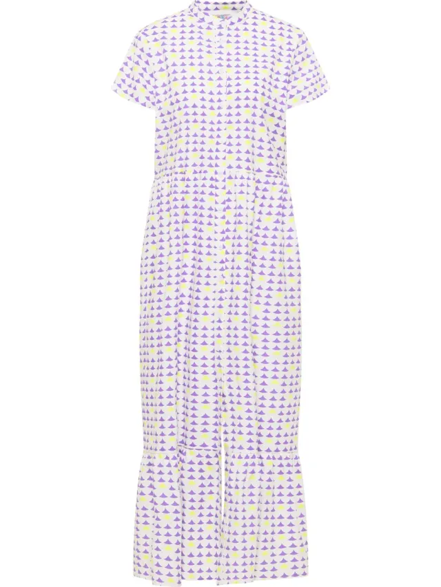 IZIA Maxi-jurk met all-over print paars