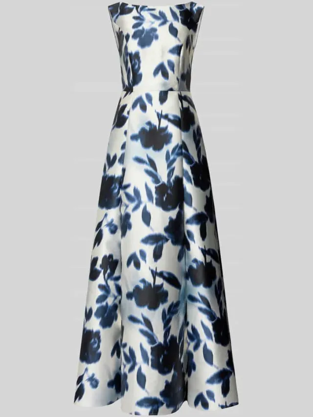 Swing Avondjurk in All-over look blauw, foto 2