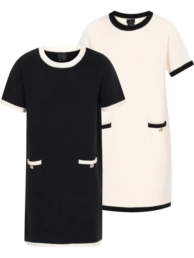 Mo dress 2-Pack Black Offwhite & Offwhite Black