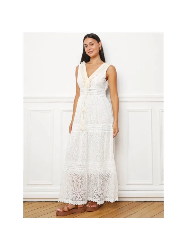 La Modeuse Jurk La Modeuse 79271_P188646 Wit