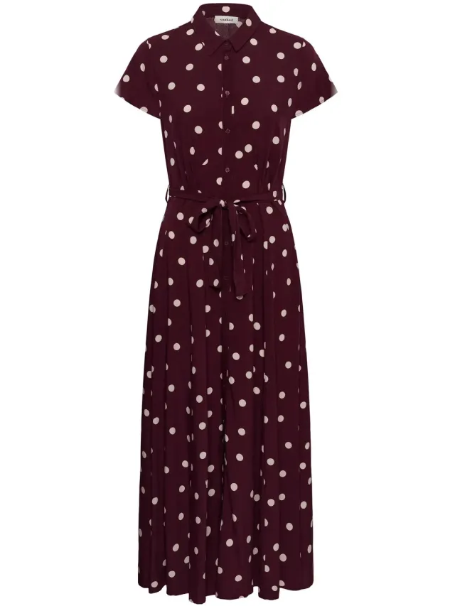Dameshemdjurk Soaked in Luxury Slarjana fig with oatmeal dot