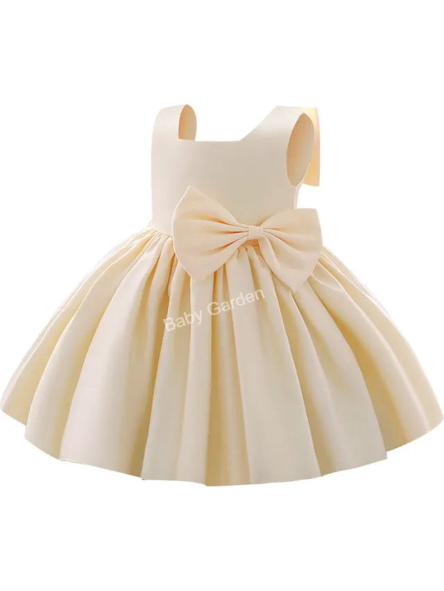 Baby Garden baby feestjurk - meisjes bruiloft jurk - bruidsmeisje jurk - creme champagne
