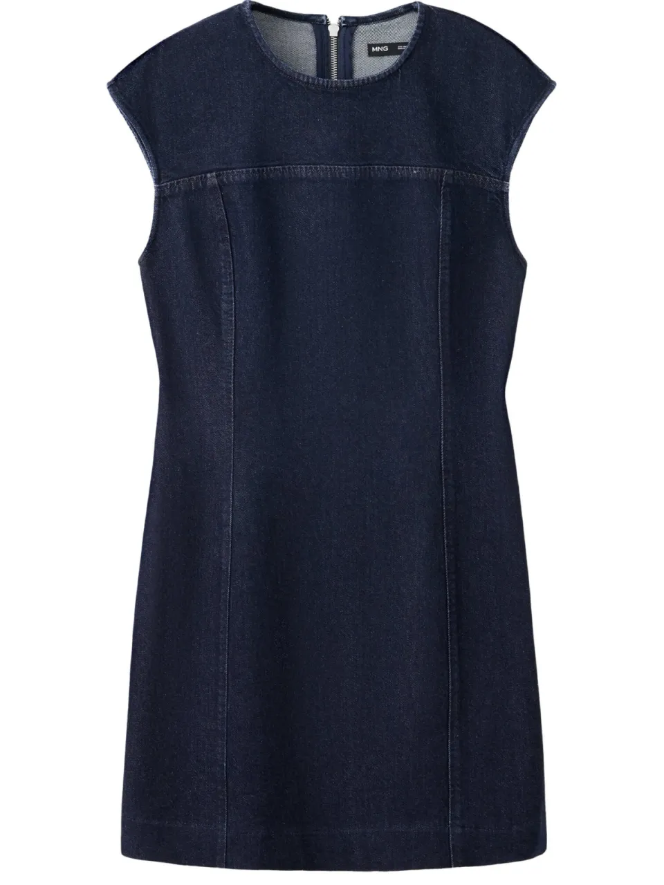 Mango korte spijkerjurk - donkerblauw, foto 2
