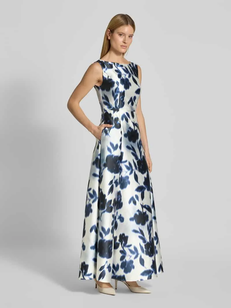 Swing Avondjurk in All-over look blauw, foto 3