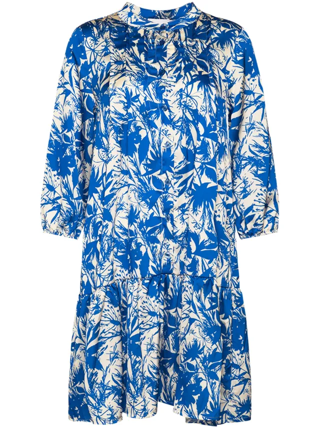 Noella Imogene sch. Jurk Blauw/Wit